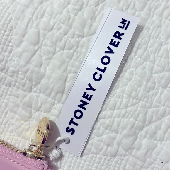 NWT Stoney Clover Clear Flat Pouch in Flamingo Color - Picture 2 of 4